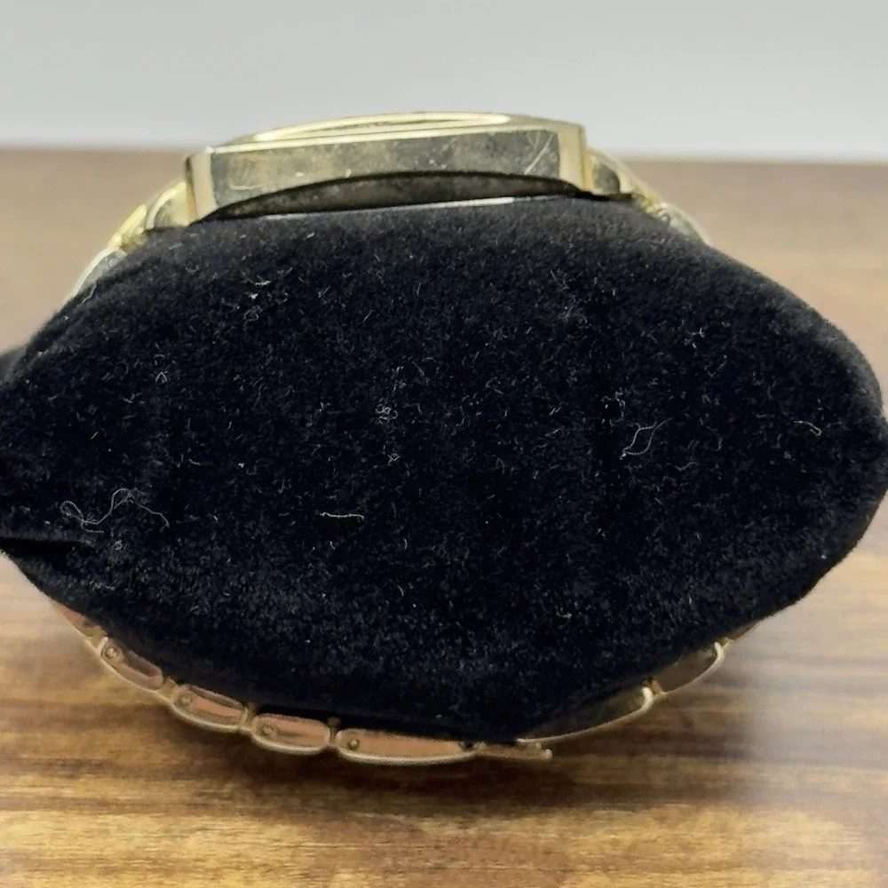 NY&C Women's Paved Tank Gold Tone Watch New Battery Works‎ Great
